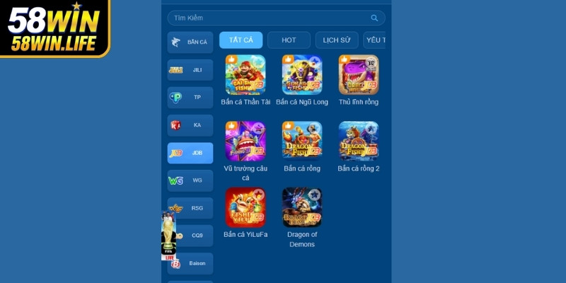 Tổng quan về bắn cá 58Win