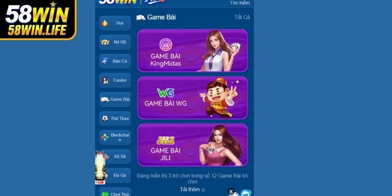 Tổng quan về game bài 58Win
