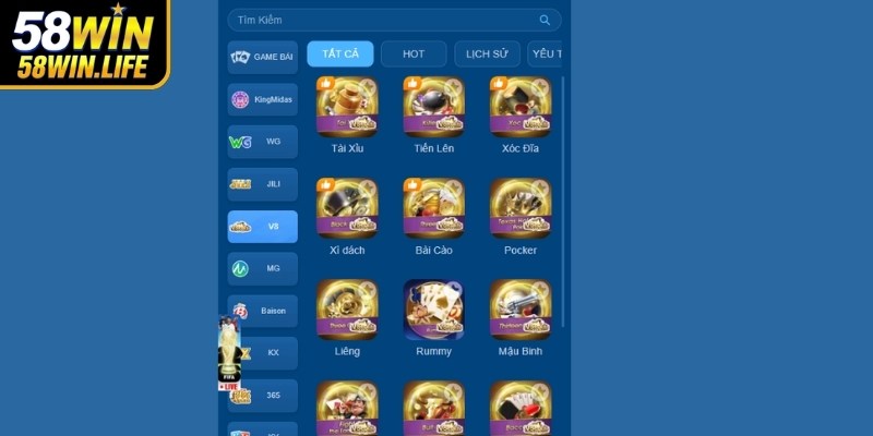 Trải nghiệm hàng loạt tựa game bài hàng đầu quen thuộc