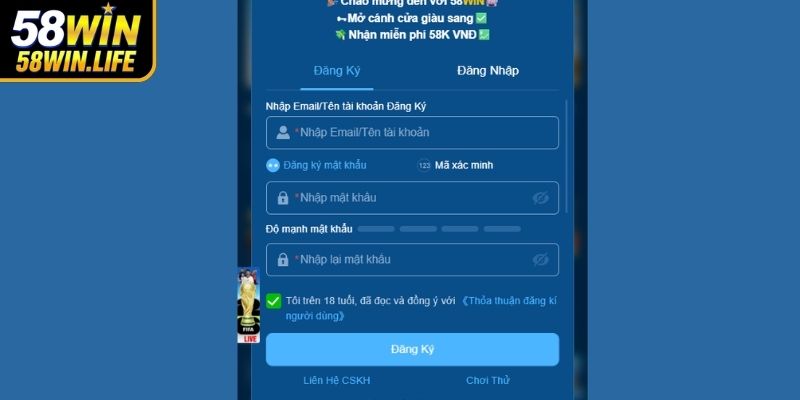Chi tiết hướng dẫn 58WIN cơ bản cho người mới
