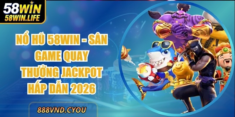 Nổ Hũ 58Win - Sân Game Quay Thưởng Jackpot Hấp Dẫn 2026