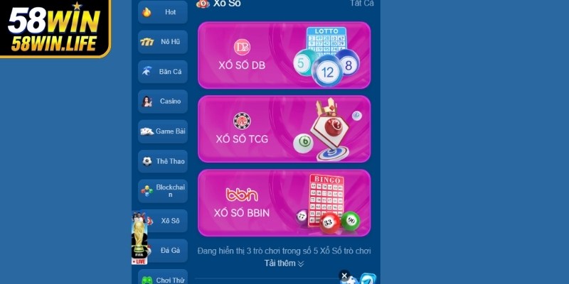 Thông tin về xổ số 58Win